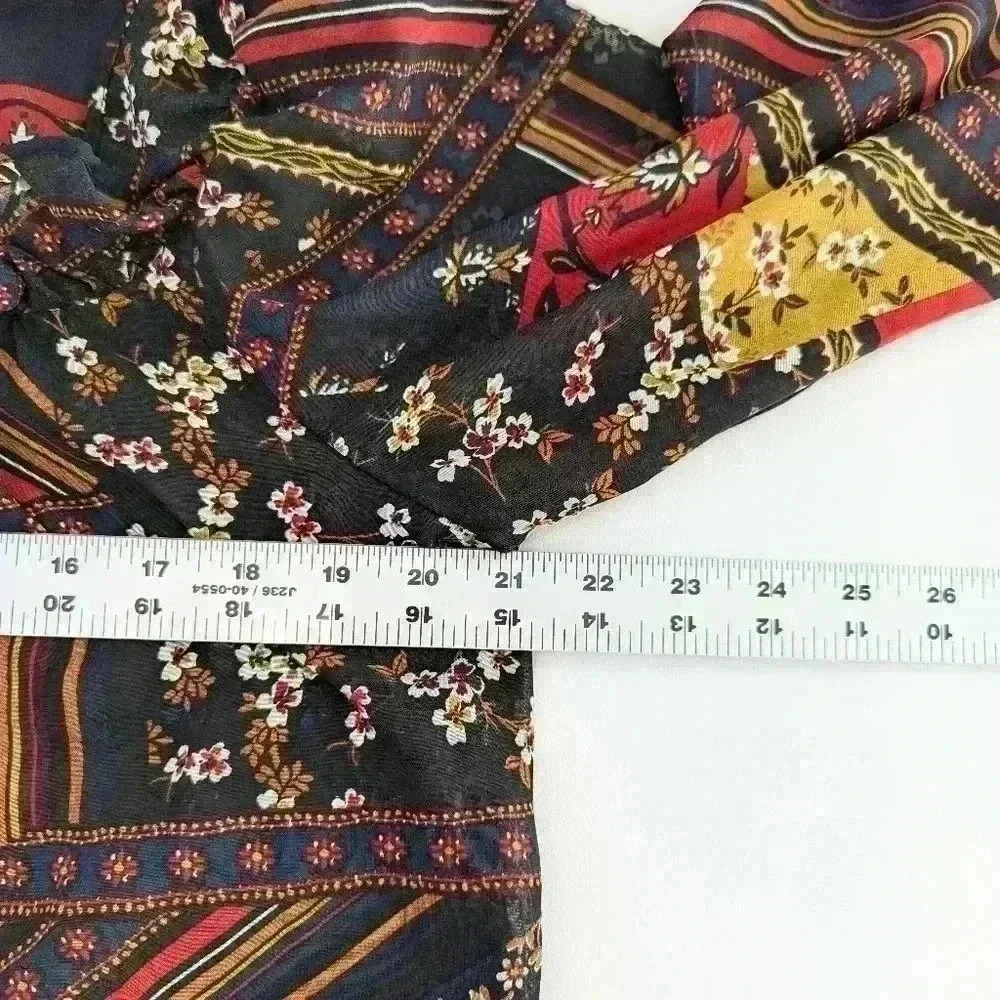 Julia Jordan Chiffon Tunic Dress Size 10 - Picture 8 of 9